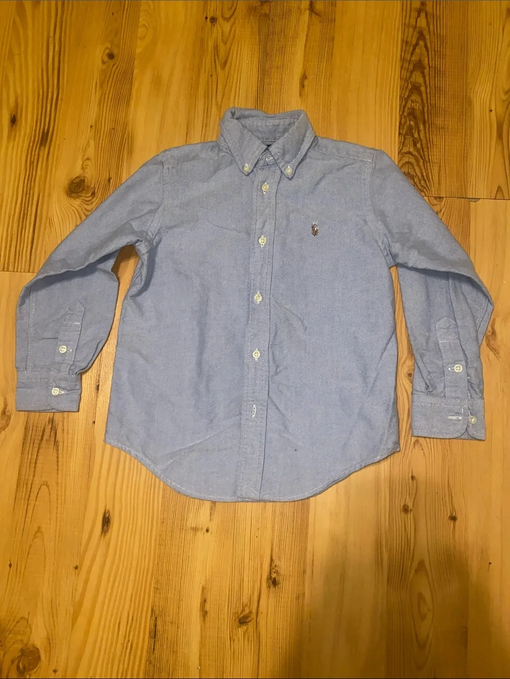 Ralph Lauren Blue Button-Down Oxford Shirt - Boys